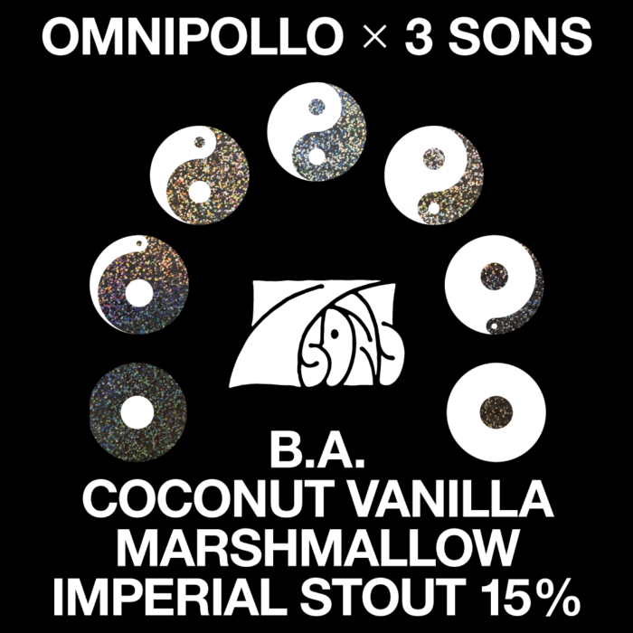 Omnipollo x 3 Sons, 7 Sons Imperial Barrel Aged Coconut Cocoa Vanilla Marshmallow Imperial Stout 15% (Fat 10L)