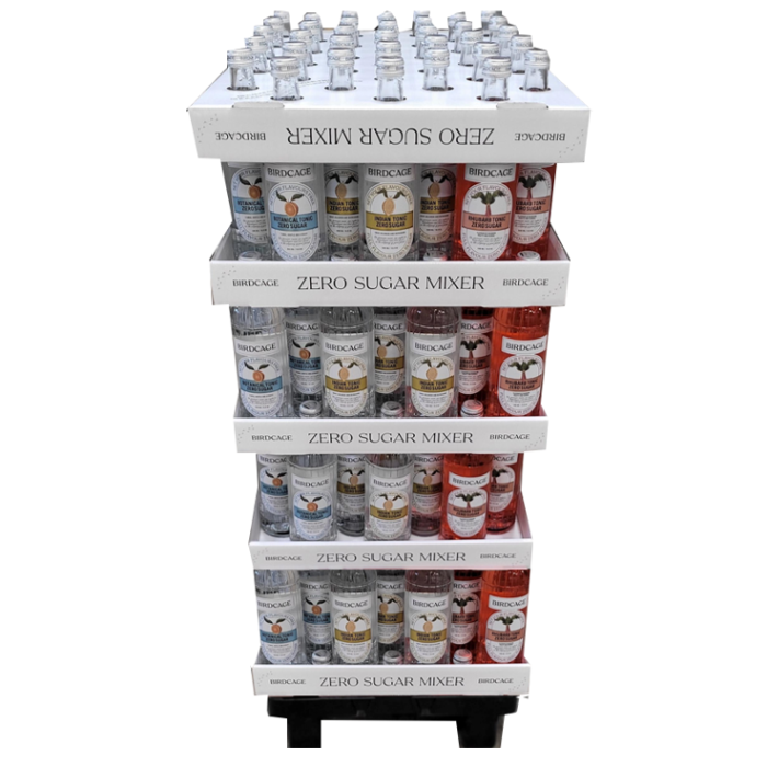 1/4-pall BIRDCAGE 140 flaskor mixat