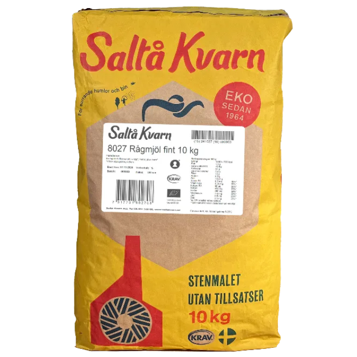 Rågmjöl fint (Saltå Kvarn - 10 kg)