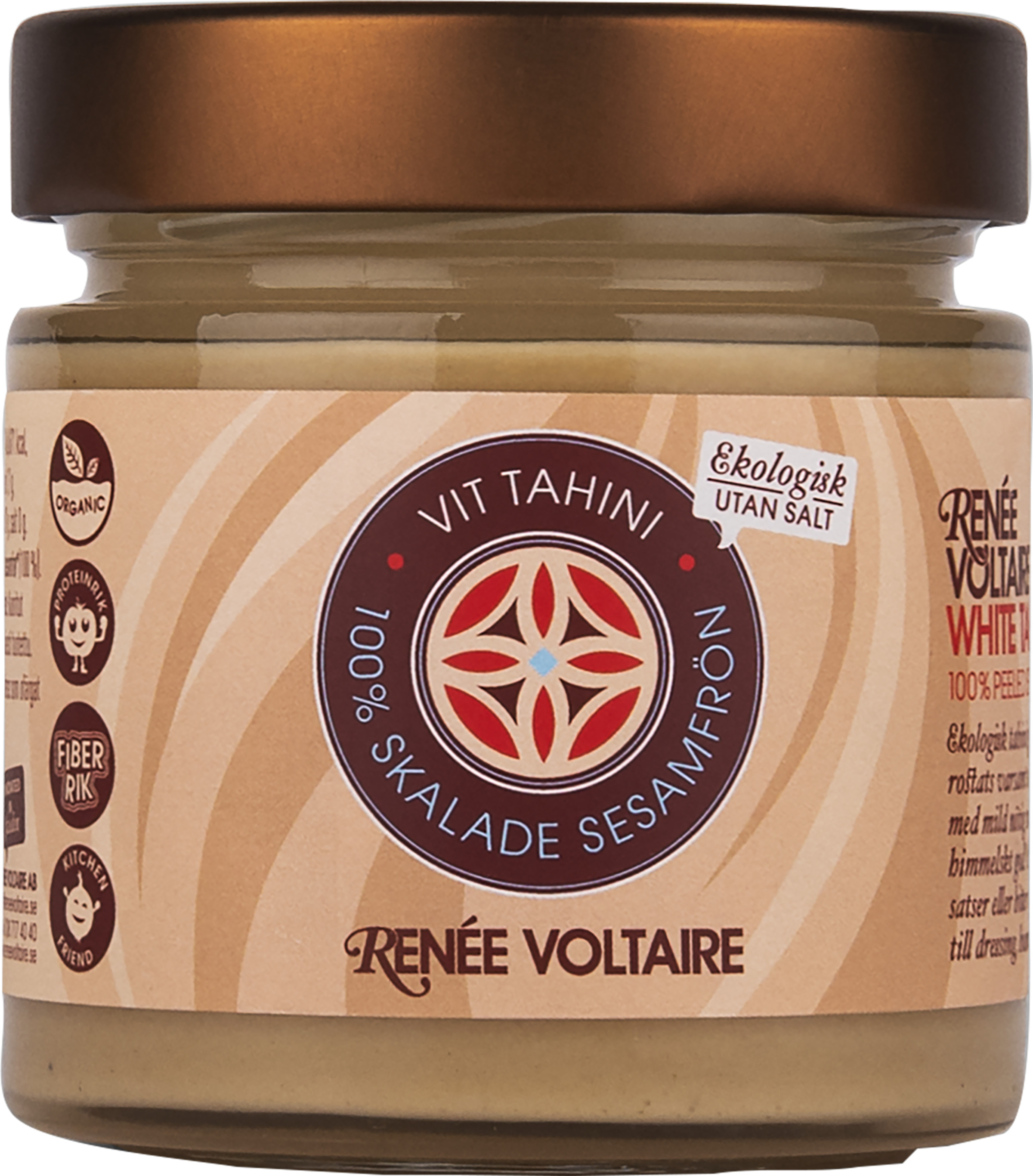 Vit Tahini - 100% Skalade Sesamfrön