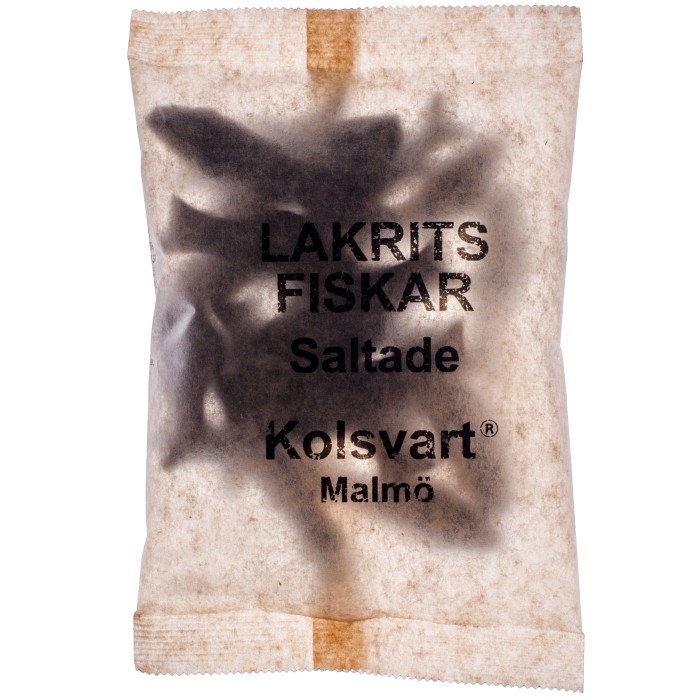 Saltlakrits Fisk 120g