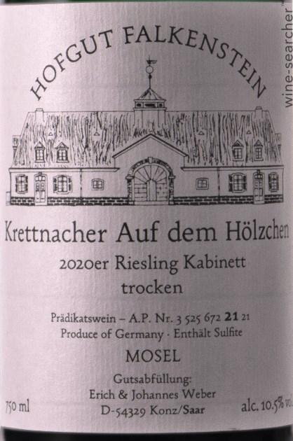 2021 Hofgut Falk Krettnacher Auf Dem Hölzchen Kabinett trocken AP17