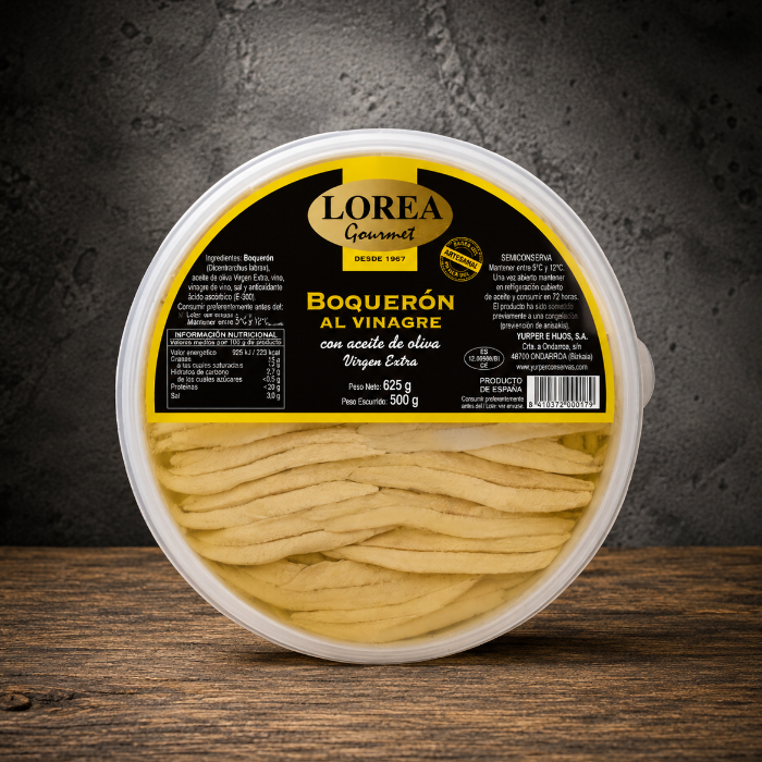 Boqueróni vinäger & olivolja 625g Lorea