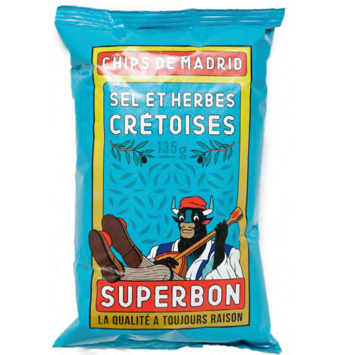 Superbon Chips Cretan Herbs 135 g