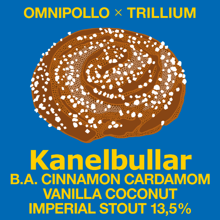 Omnipollo x Trillium, Kanelbullar Barrel Aged  Cinnamon Vanilla Coconut Imperial Stout 13,5% (Fat 10L)