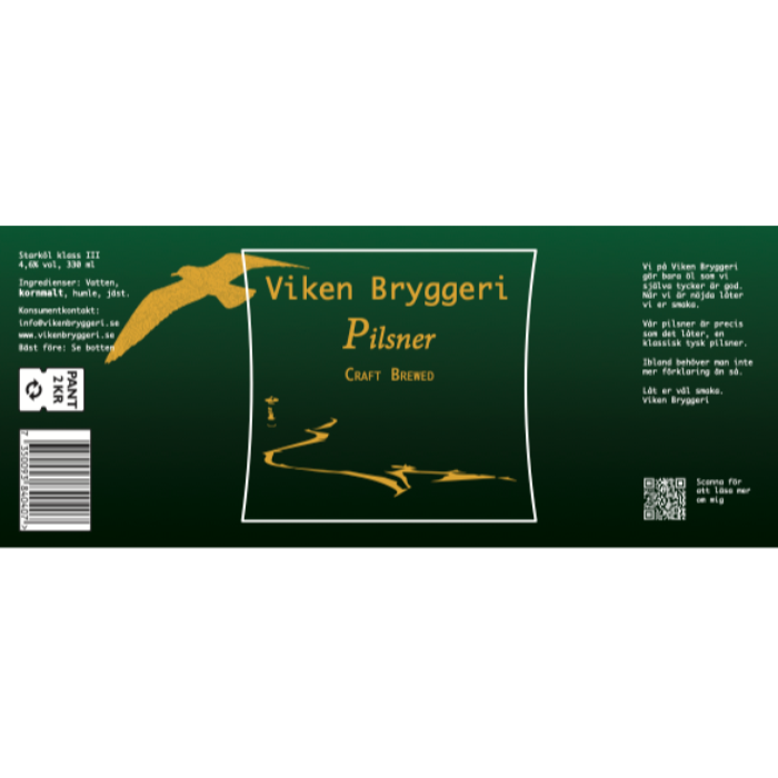 Viken Pilsner 4.6% 30 L Fat - S-koppling