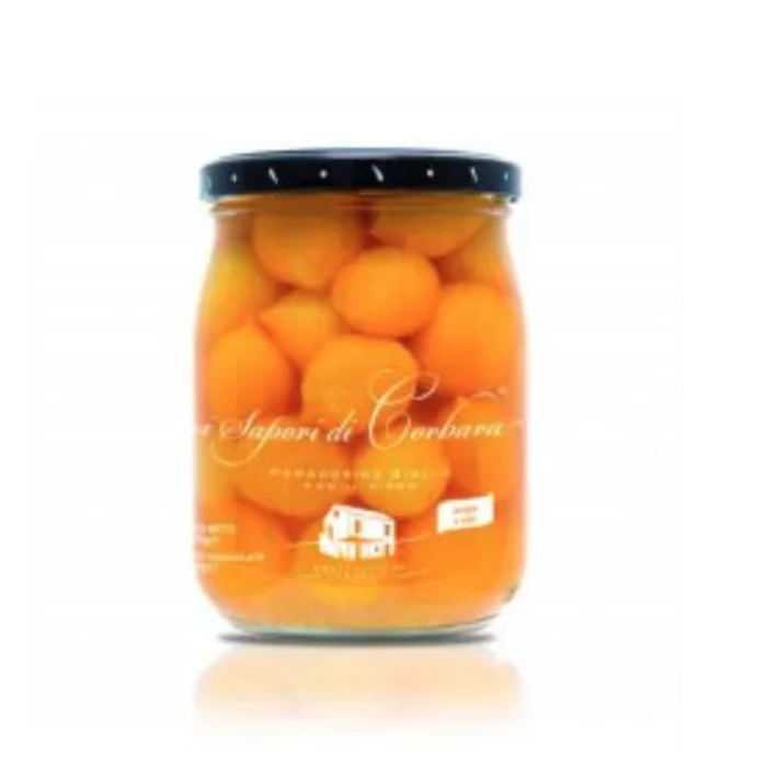 Gula Tomater i saltvatten (Corbara - 520 gr)