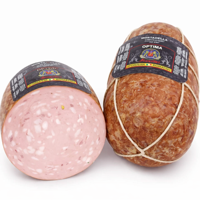 Mortadella Optima, med pistage (Leoncini - 6,5 kg)