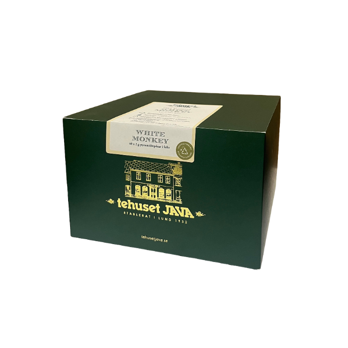 White Monkey 40-pack tepåsar i folie