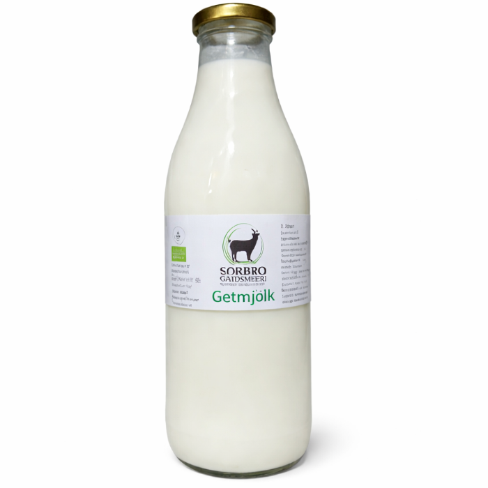 Getmjölk I retur Glasflaska ( Sörbro - 1 lt)