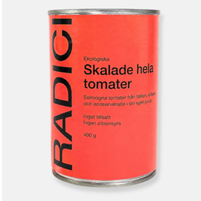 Skalade tomater EKO, Radici 24x400g/krt