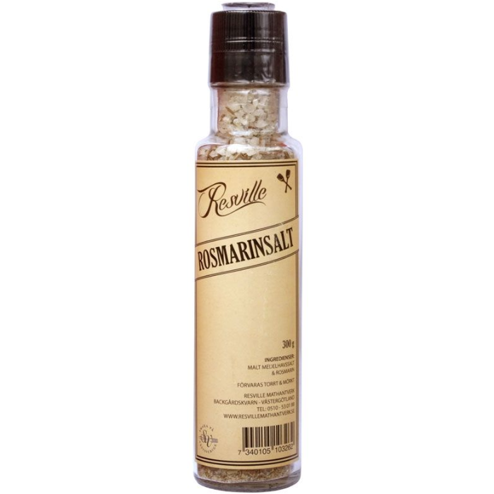 Rosmarinsalt i glaskvarn