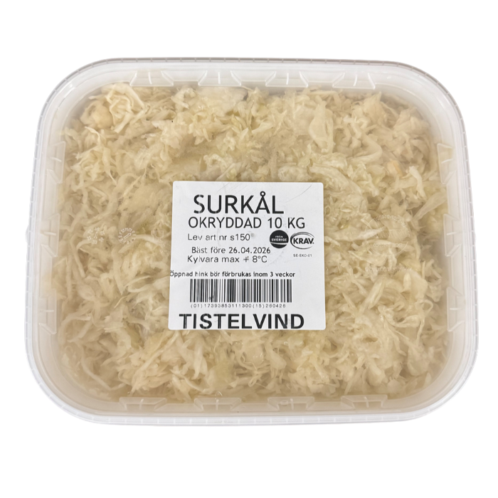 Surkål 10kgs hink KRAV