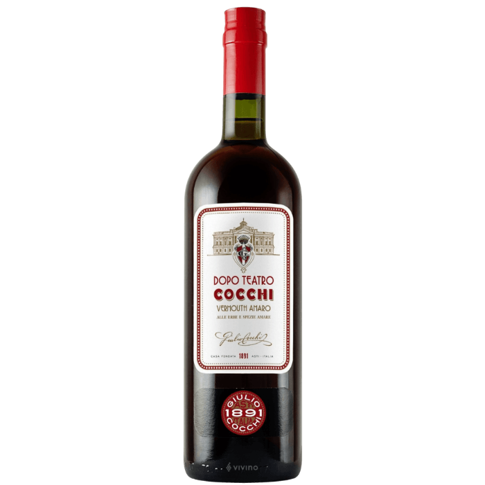 Vermouth Amaro "Dopo Teatro"