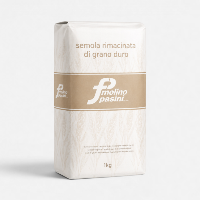 Mjöl SEMOLA rimacinata, 25kg/säck (Pasini)