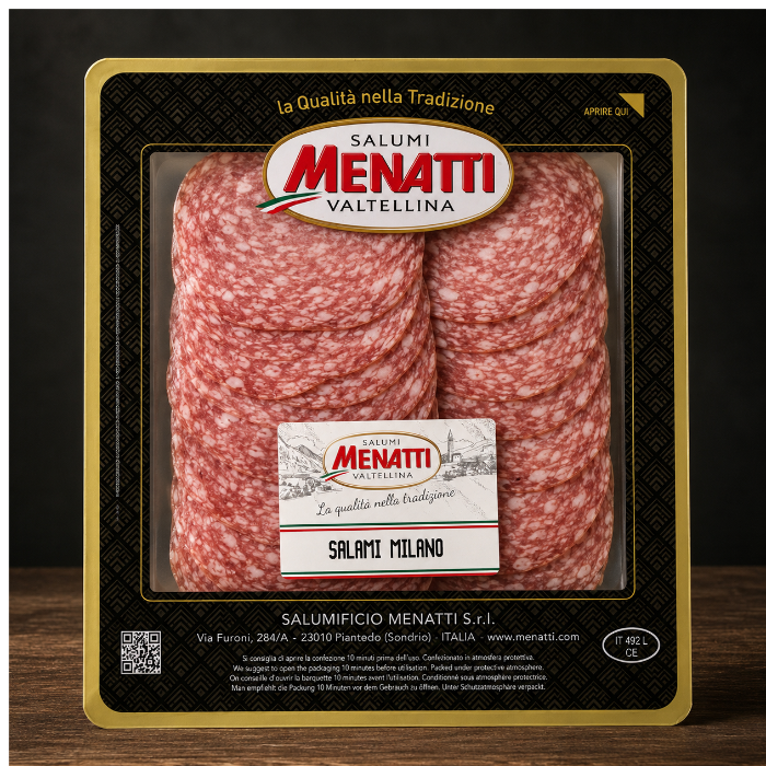 Salami Milano skivad 100g Menatti