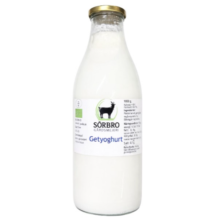 Getyoghurt i retur Glasflaska ( Sörbro - 1 lt)