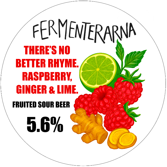Fermenterarna - THERE’S NO BETTER RHYME. RASPBERRY, GINGER AND LIME (Fat 20 l)