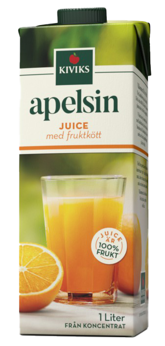 Apelsinjuice med fruktkött tetra 1L x 10st