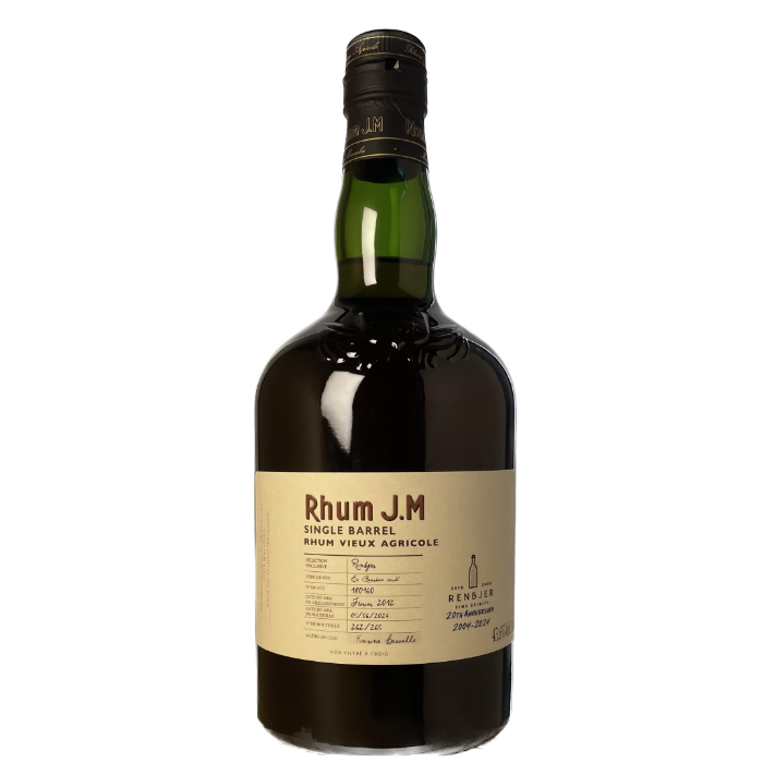Rhum J.M Single Cask Renbjer 20th anniversary vintage 2012