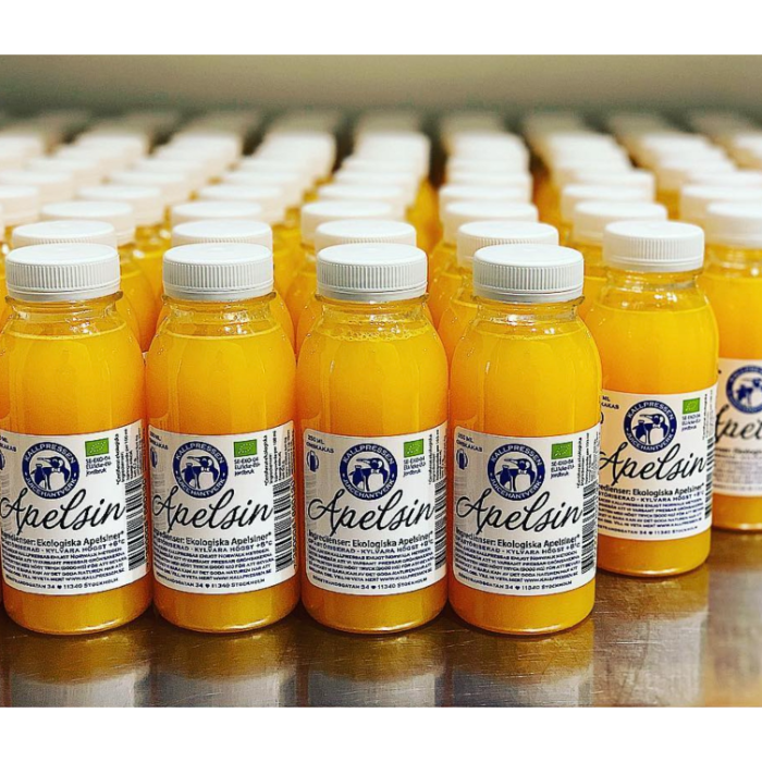 Apelsinjuice/Kallpressad ekologisk juice