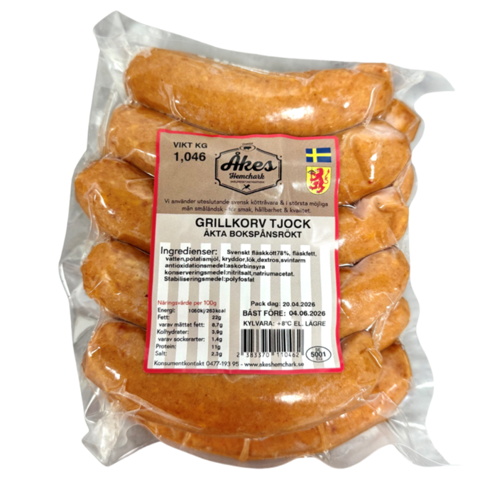 Grillkorv Tjock 100g