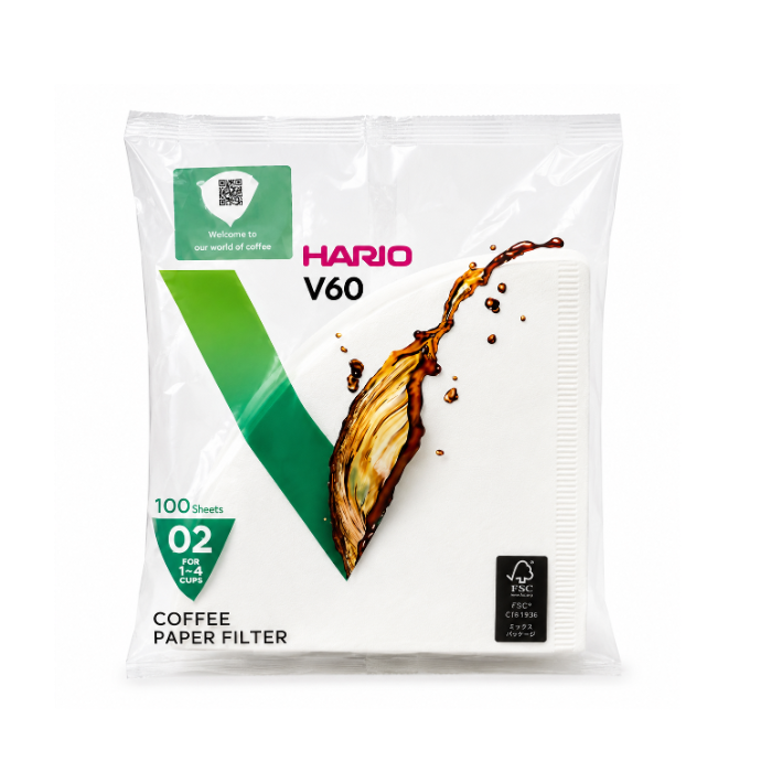 Hario paper filter V60 02 100pcs