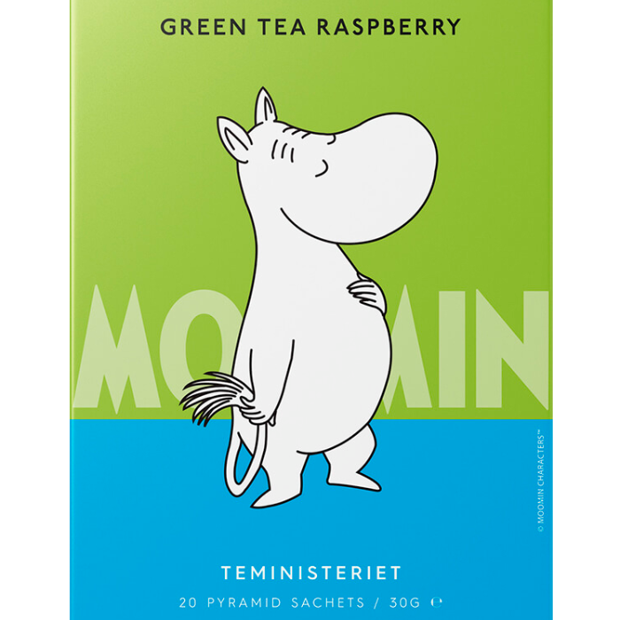 MOOMIN GREEN TEA RASPBERRY PYRAMID