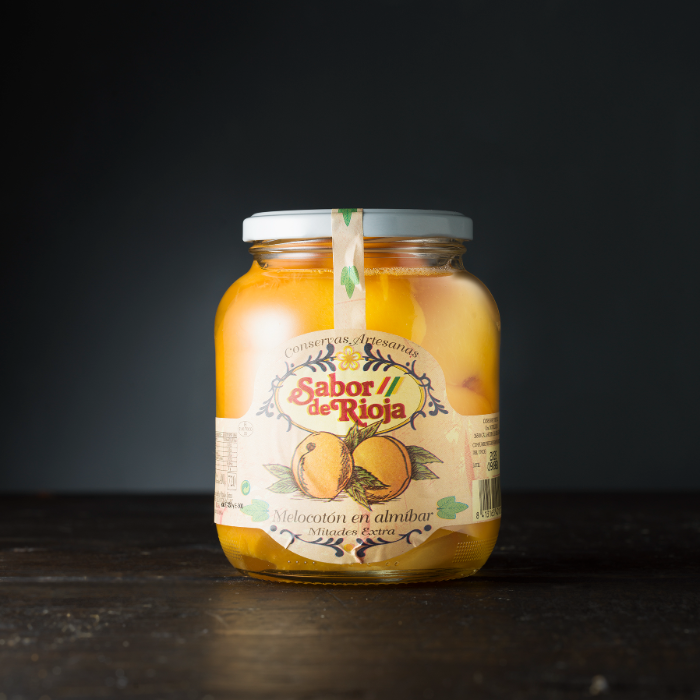 Persikohalvor i sockerlag Conservas Virto