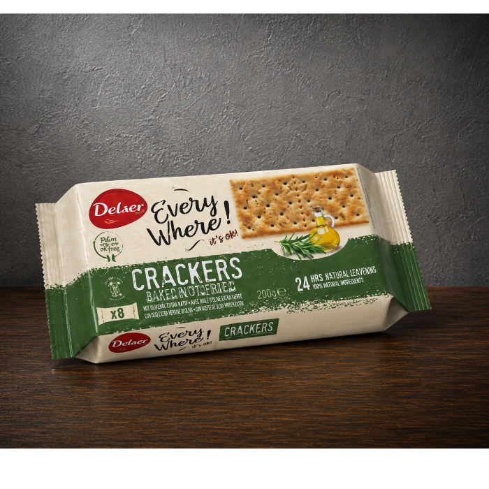 Crackers rosmarin 250g Delser