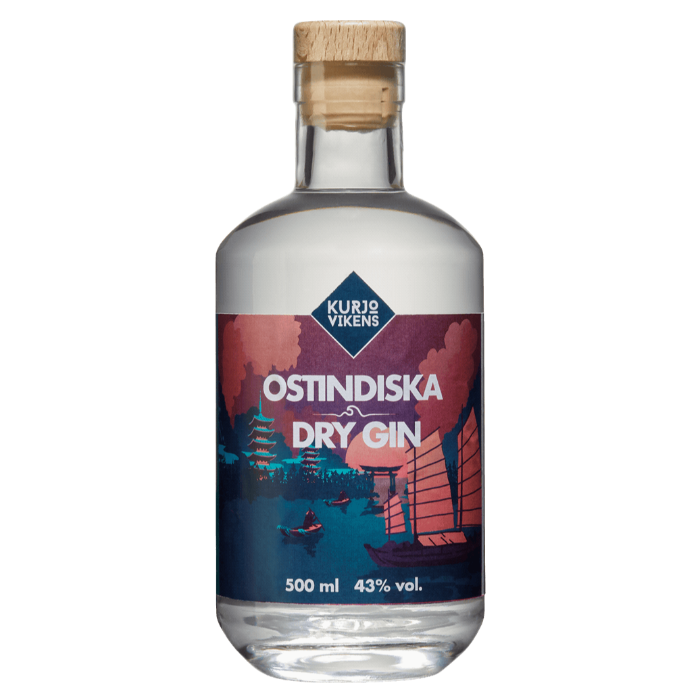 Ostindiska Dry gin 500 ml 43 %