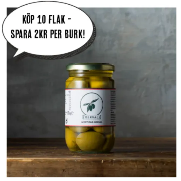 Gordaloliver Bernal 150g 10x12st för 22.90 kr/st