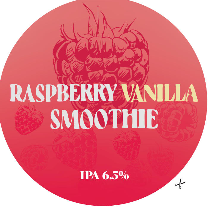 Raspberry vanilla smoothie