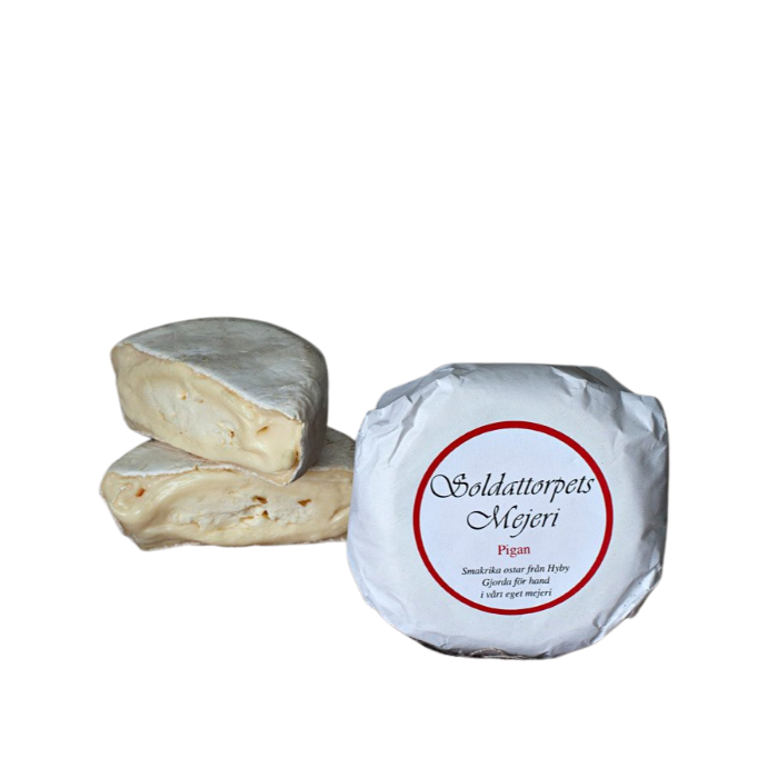 Pigan vitmögelost 200g