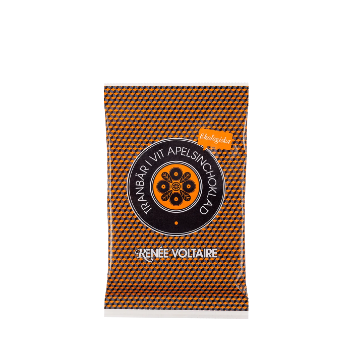 Renée Voltaire Tranbär i Vit Apelsinchoklad 45g (10) EKO