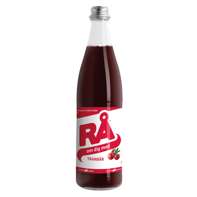 Tranbär - Koncentrerad tranbärsjuice på flaska, 50 cl.