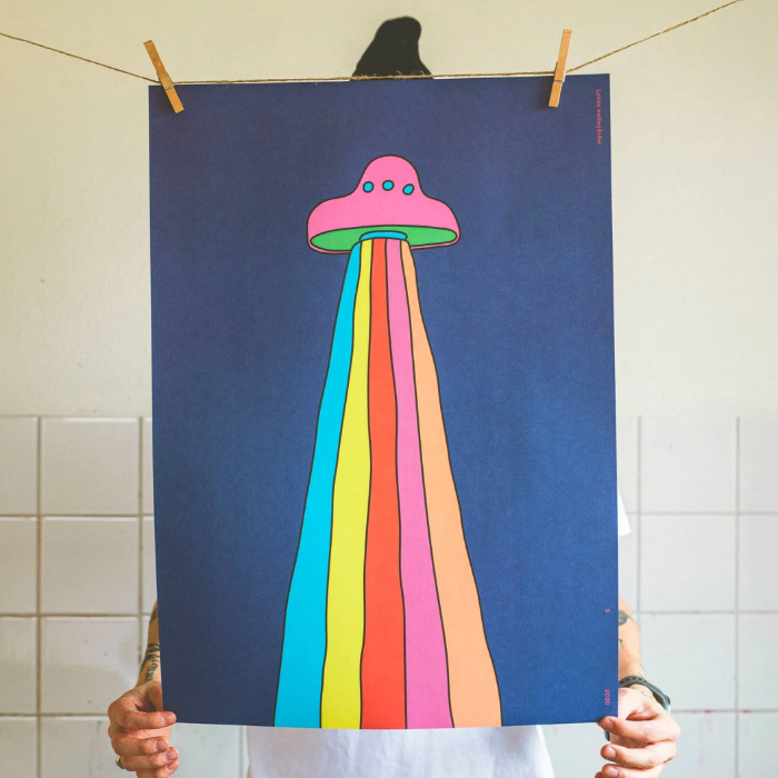 Affisch UFO 50x70