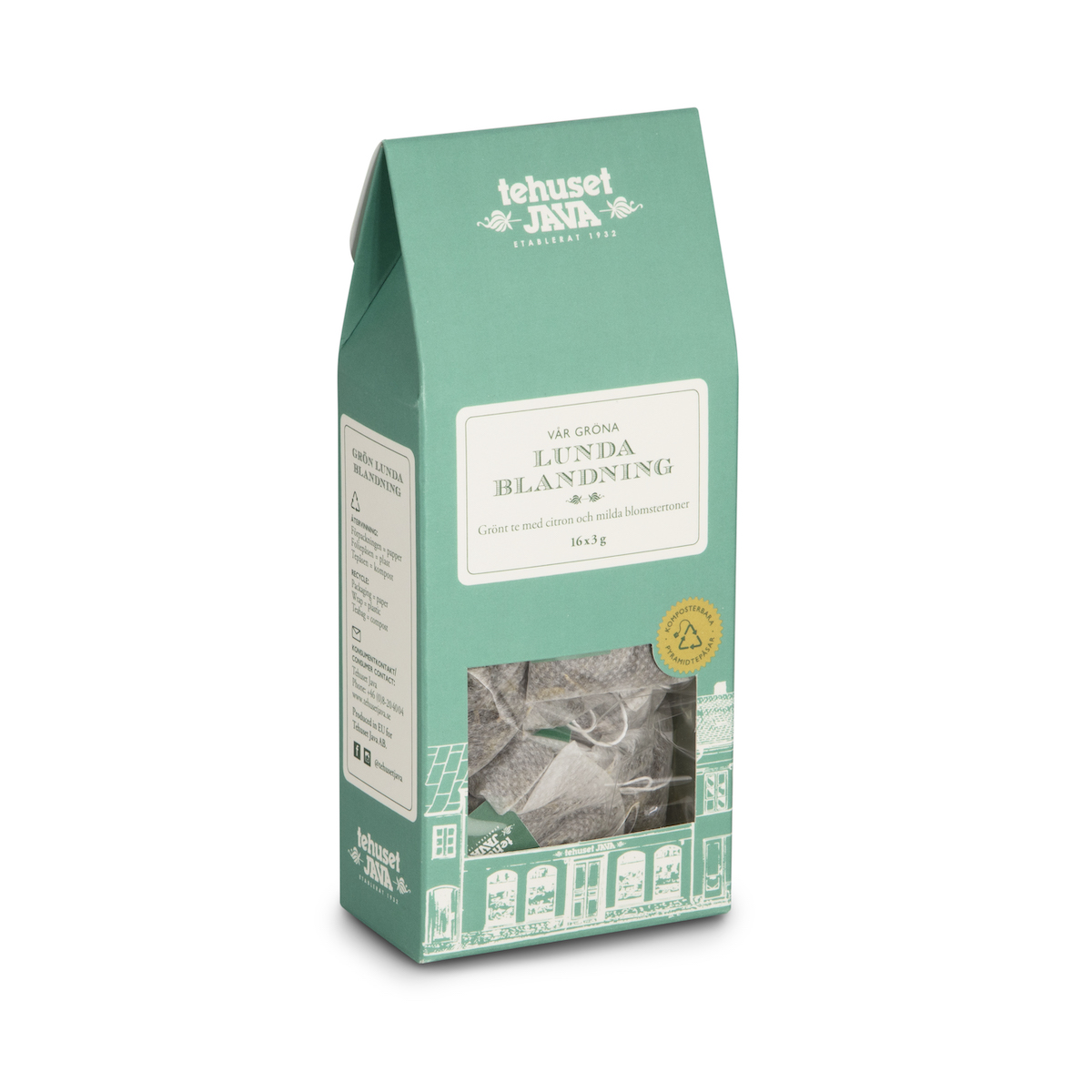 Grön Lundablandning 16 pack Tepåsar