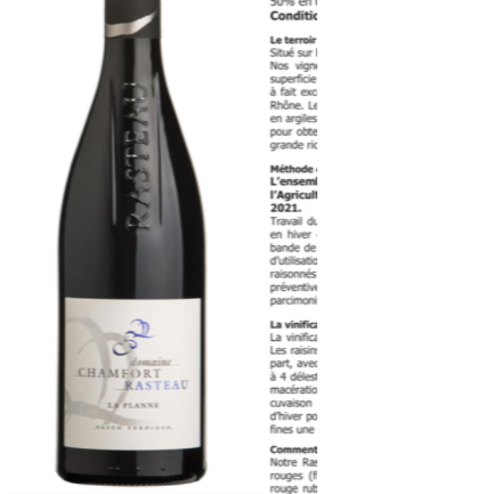 Chamfort - Rasteau Rouge 2021