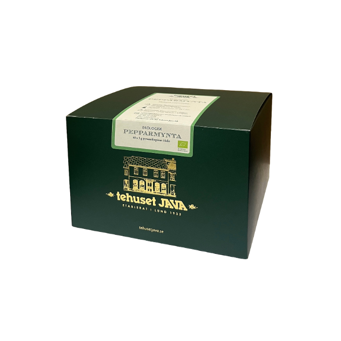 Ekologisk Pepparmynta 40-pack tepåsar i folie