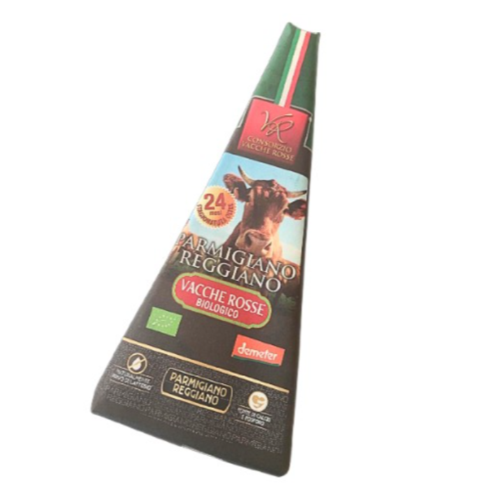 Parmigiano Reggiano Vacche Rosse, 24 mån  Eko Demeter, 200g