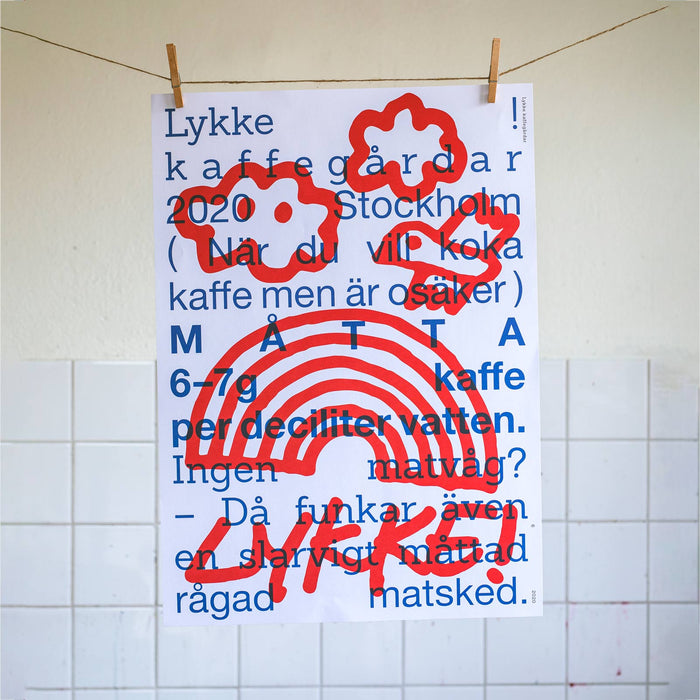 Affisch MÅTTA OM DU ÄR OSÄKER 50x70