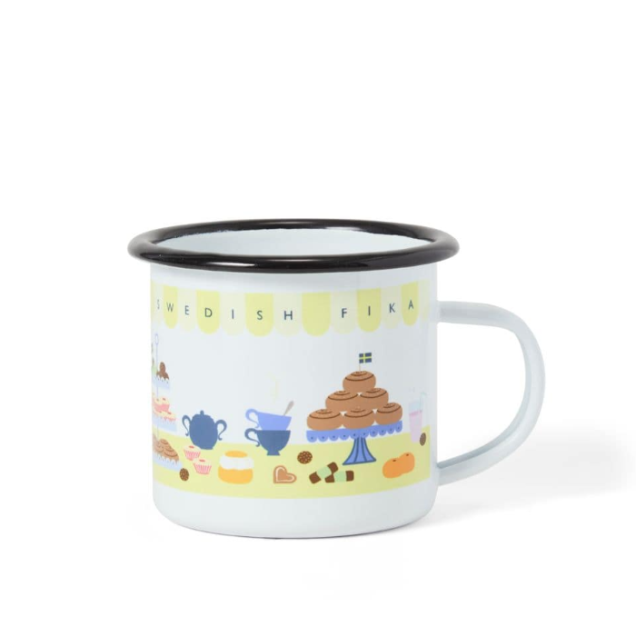Emaljmugg Swedish Fika