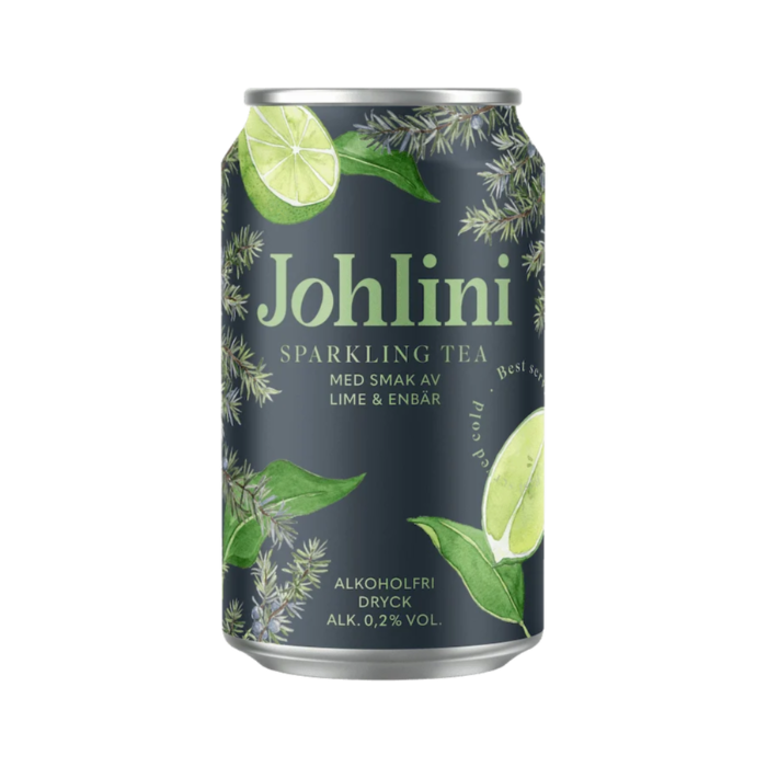 Sparkling tea Lime & Enbär 330 ml brk