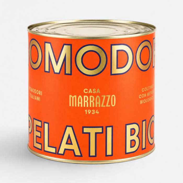 Skalade Tomater/Pelati Bio. Marazzo  6x 2.5kg