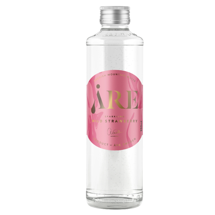 Åre Water - Kolsyrat Wild Strawberry 350ml Glasflaska