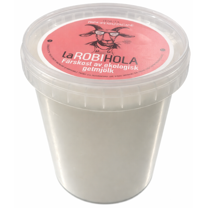 La RobiHola färskost av ekologisk getmjölk Eko, 800g