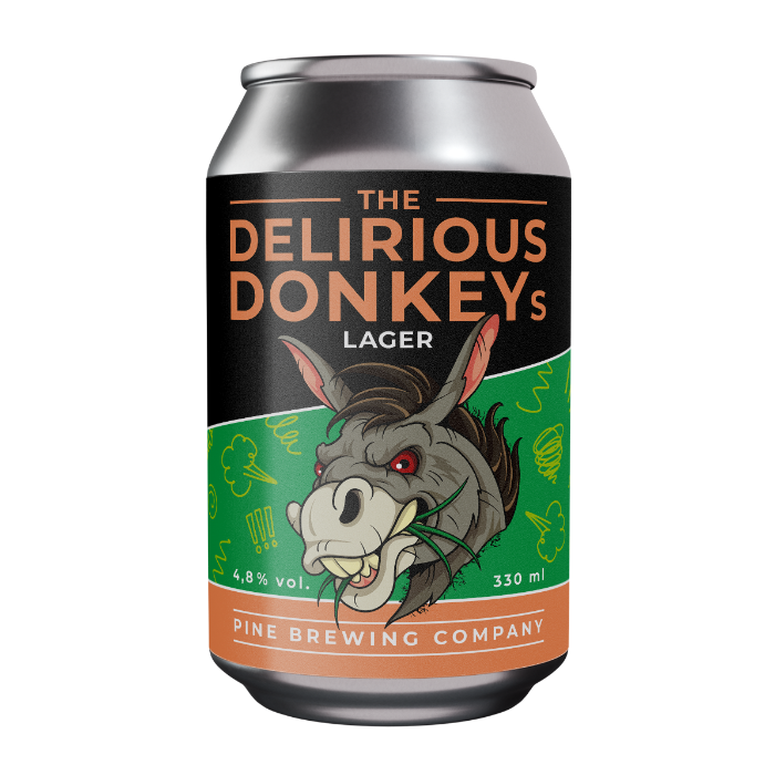 The Delirious Donkeys Lager(Burk 330 ml)