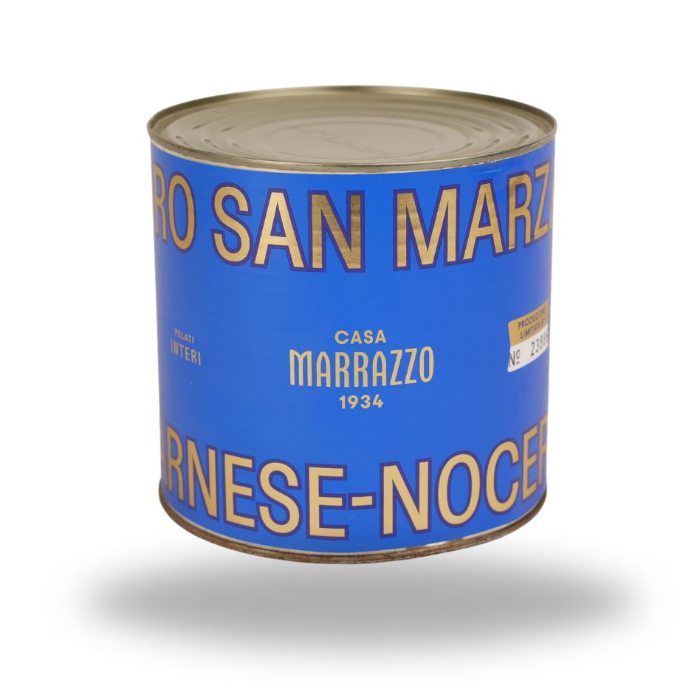 San Marzano Tomater Marrazzo, förpacking om 6 x 2.56 kg/burk. Sv