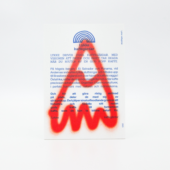 Skylt A5 Lykke Manifest